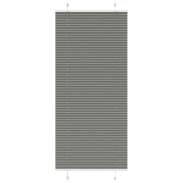 vidaXL Πλισέ περσίδα Ανθρακί 95x200 cm Πλάτος υφάσματος 94,4 cm