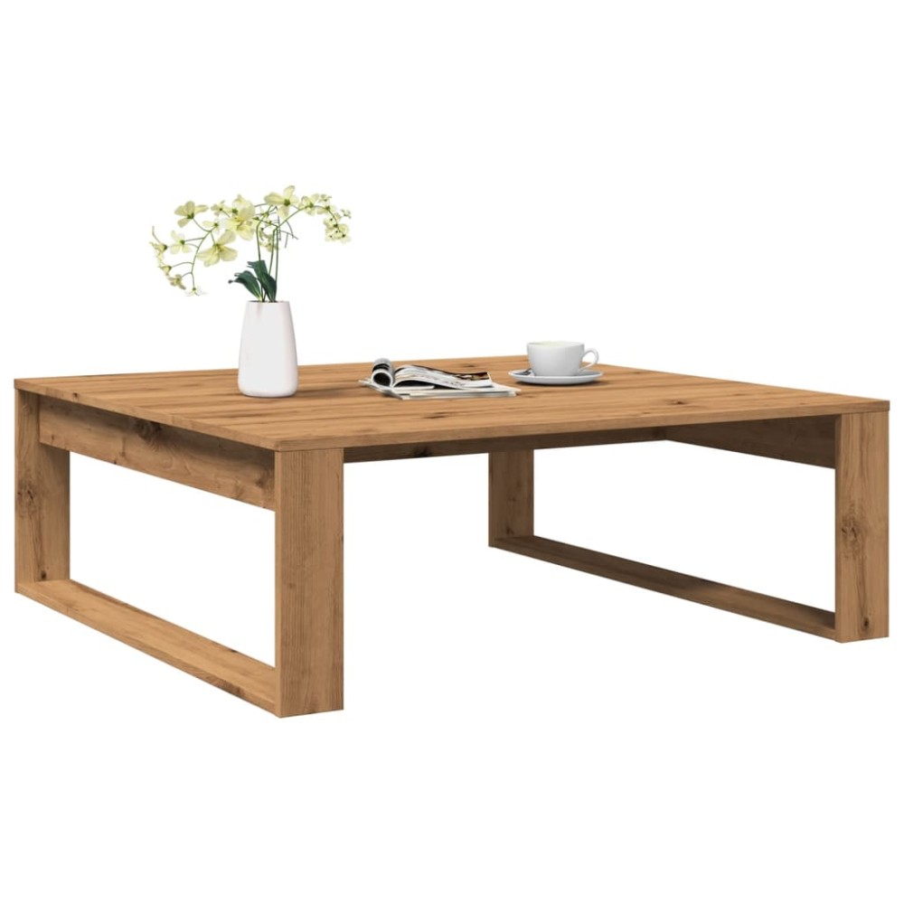 vidaXL Τραπεζάκι Σαλονιού Artisan Δρυς 100x100x35cm Επεξ. Ξύλο 1 τεμ.