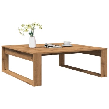 vidaXL Τραπεζάκι Σαλονιού Artisan Δρυς 100x100x35cm Επεξ. Ξύλο 1 τεμ.