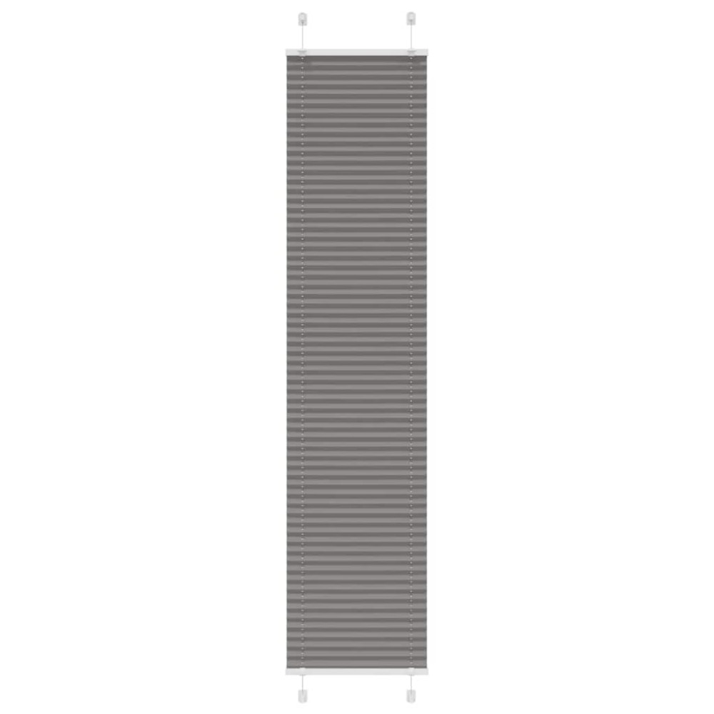 vidaXL Πλισέ περσίδα Ανθρακί 45x200 cm Πλάτος υφάσματος 44,4 cm