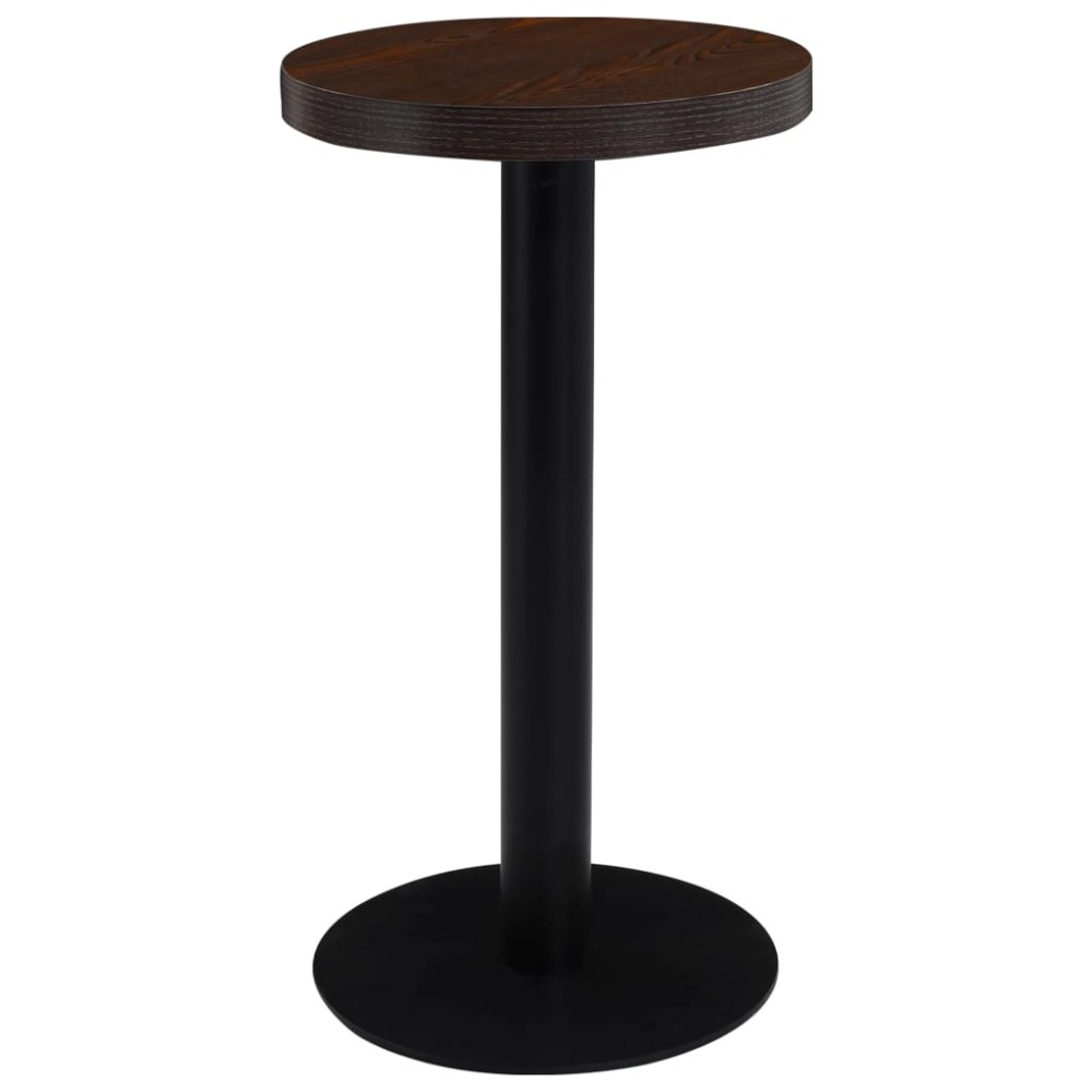 vidaXL Τραπέζι Bistro Σκούρο Καφέ από MDF 40x75cm 1 τεμ.
