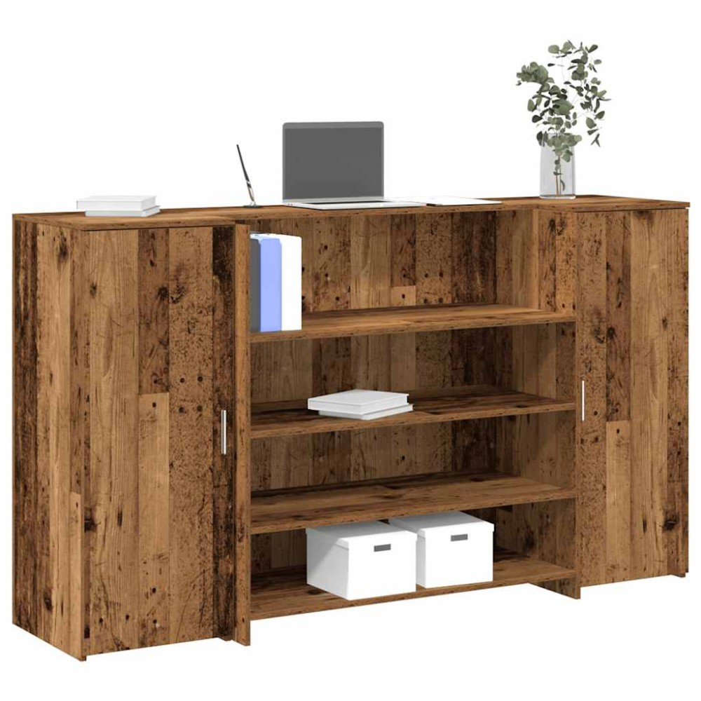 vidaXL Γραφείο υποδοχής Παλιό Ξύλο 180x50x103,5cm Επεξεργασμένο Ξύλο 1 τεμ. vidaXL Γραφείο υποδοχής Παλιό Ξύλο 180x50x103,5cm Επεξεργασμένο Ξύλο 1 τεμ.