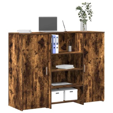 vidaXL Γραφείο υποδοχής 135x50x103,5cm Επεξεργασμένο Ξύλο 1 τεμ.