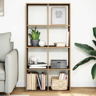 vidaXL Βιβλιοθήκη/Διαχωριστικό Χώρου Δρυς 69,5x29x137,5cm Επεξ. Ξύλο 1 τεμ.