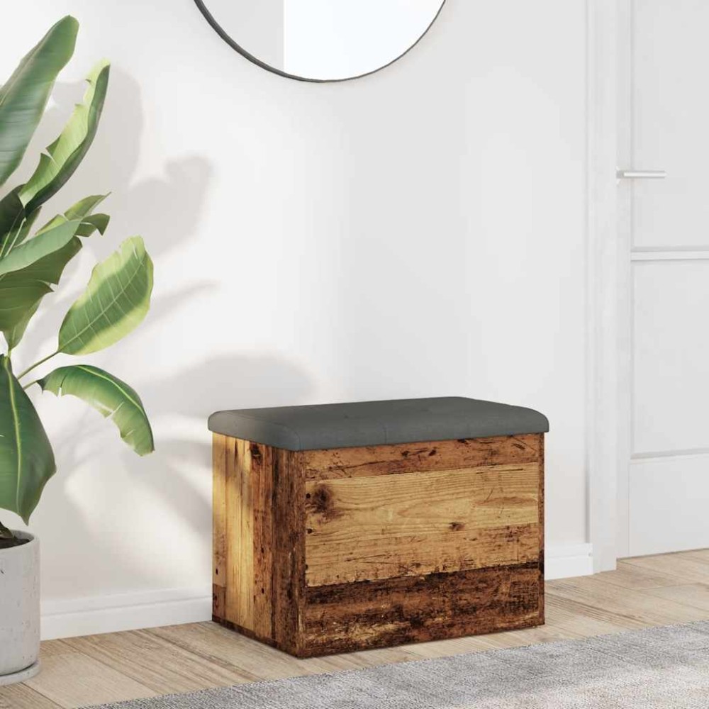 Πάγκος αποθήκευσης vidaXL Παλιό ξύλο 62x42x45cm Κατασκευασμένο ξύλο