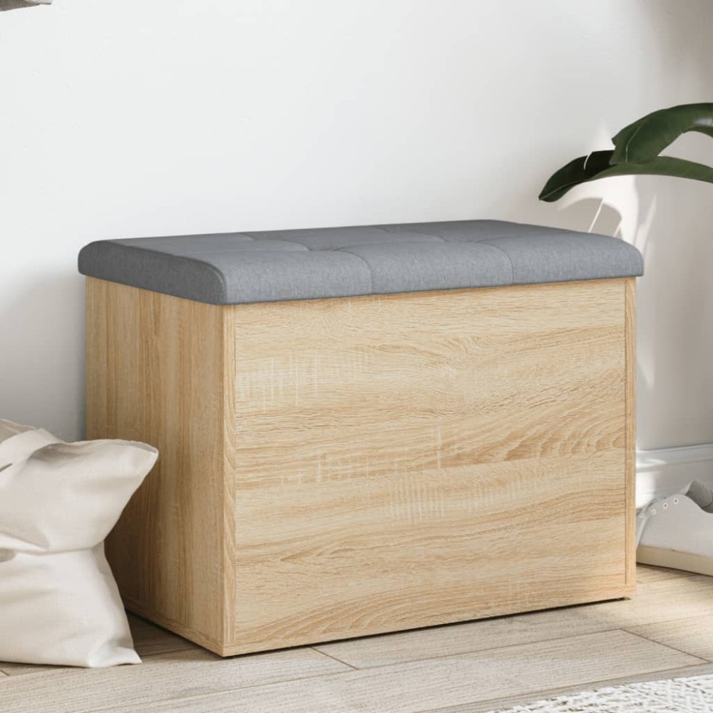 vidaXL Πάγκος Αποθήκευσης Sonoma Δρυς 62x42x45cm από Τεχνητό Ξύλο 1 τεμ.