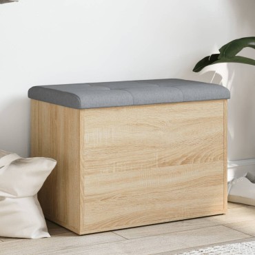 vidaXL Πάγκος Αποθήκευσης Sonoma Δρυς 62x42x45cm από Τεχνητό Ξύλο 1 τεμ.