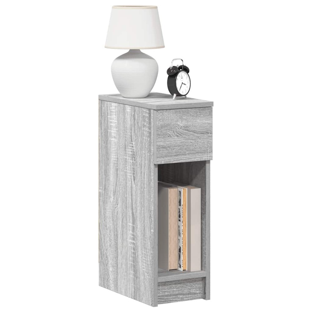 vidaXL Κομοδίνο με συρτάρι Γκρι Sonoma 20x36x60cm 1 τεμ.