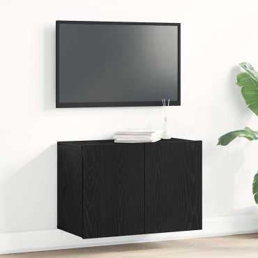 vidaXL Έπιπλο Τηλεόρασης Μαύρο Δρυς 60x30x41cm από Τεχνητό Ξύλο