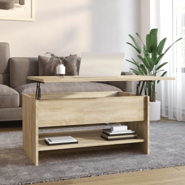 vidaXL Τραπεζάκι Σαλονιού Sonoma Δρυς 80x50x40cm Επεξεργασμένο Ξύλο 1 τεμ.