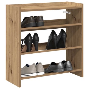 Ράφι παπουτσιών vidaXL Artisan Oak 60x25x62cm Κατασκευασμένο ξύλο