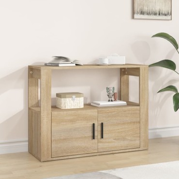 vidaXL Ντουλάπι Sonoma Δρυς 80x30x60cm από Επεξεργασμένο Ξύλο 1 τεμ.