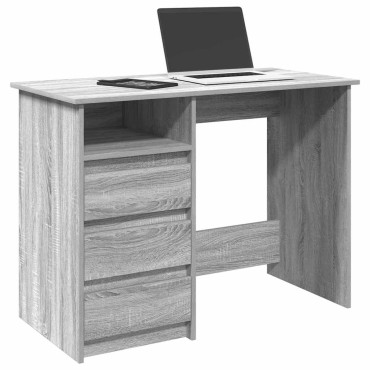 vidaXL Γραφείο Γκρι Sonoma 102x50x75cm από Επεξεργασμένο Ξύλο 1 τεμ.