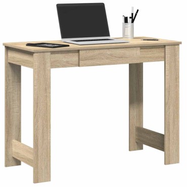 vidaXL Γραφείο Sonoma Δρυς 100x45x75cm από Επεξεργασμένο Ξύλο 1 τεμ.