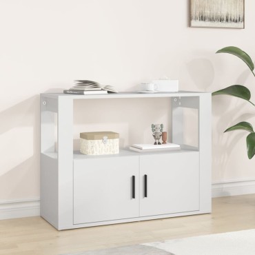 vidaXL Ντουλάπι Λευκό 80x30x60cm από Επεξεργασμένο Ξύλο 1 τεμ.