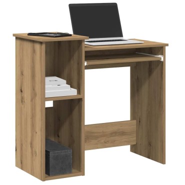 vidaXL Γραφείο με Ράφια Αρτισιανή Δρυς 184x40x78cm Επεξεργασμένο Ξύλο 1 τεμ.