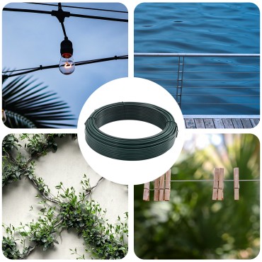 vidaXL Σχοινί Περιφράξεως Πράσινο 25 m PVC