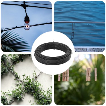 vidaXL Σχοινί Περιφράξεως Ανθρακί 33 μ PVC