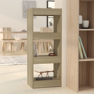 vidaXL Βιβλιοθήκη/Διαχωρ. Χώρου Sonoma Δρυς 40x30x103cm Επεξ. Ξύλο 1 τεμ.
