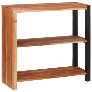 vidaXL Ράφι Βιβλίων Καφέ 80x30x75cm Στερεό Ξύλο Ακακίας 1 τεμ.