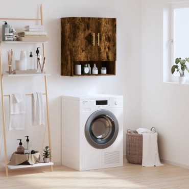 vidaXL Ντουλάπι Τοίχου Καπνιστή Δρυς 60x31x70cm Επεξεργασμένο Ξύλο 1 τεμ.