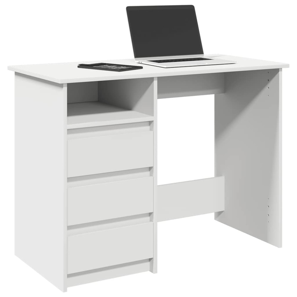 vidaXL Γραφείο Λευκό 102x50x75cm από Επεξεργασμένο Ξύλο 1 τεμ.
