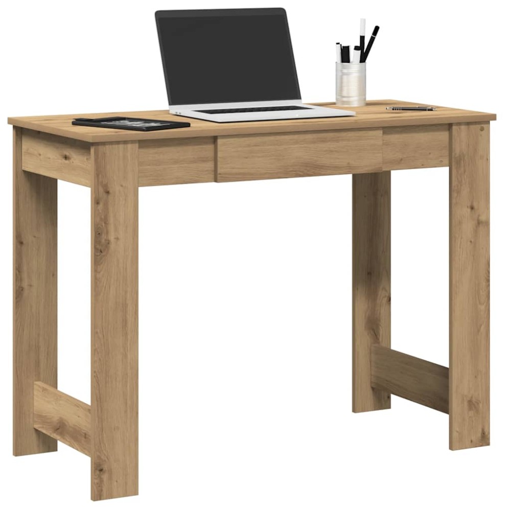 vidaXL Γραφείο Αρτισιανή Δρυς 100x45x75cm από Επεξεργασμένο Ξύλο 1 τεμ.