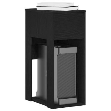 vidaXL Πύργος υπολογιστή με συρτάρι Μαύρο 30x44x74cm 1 τεμ.