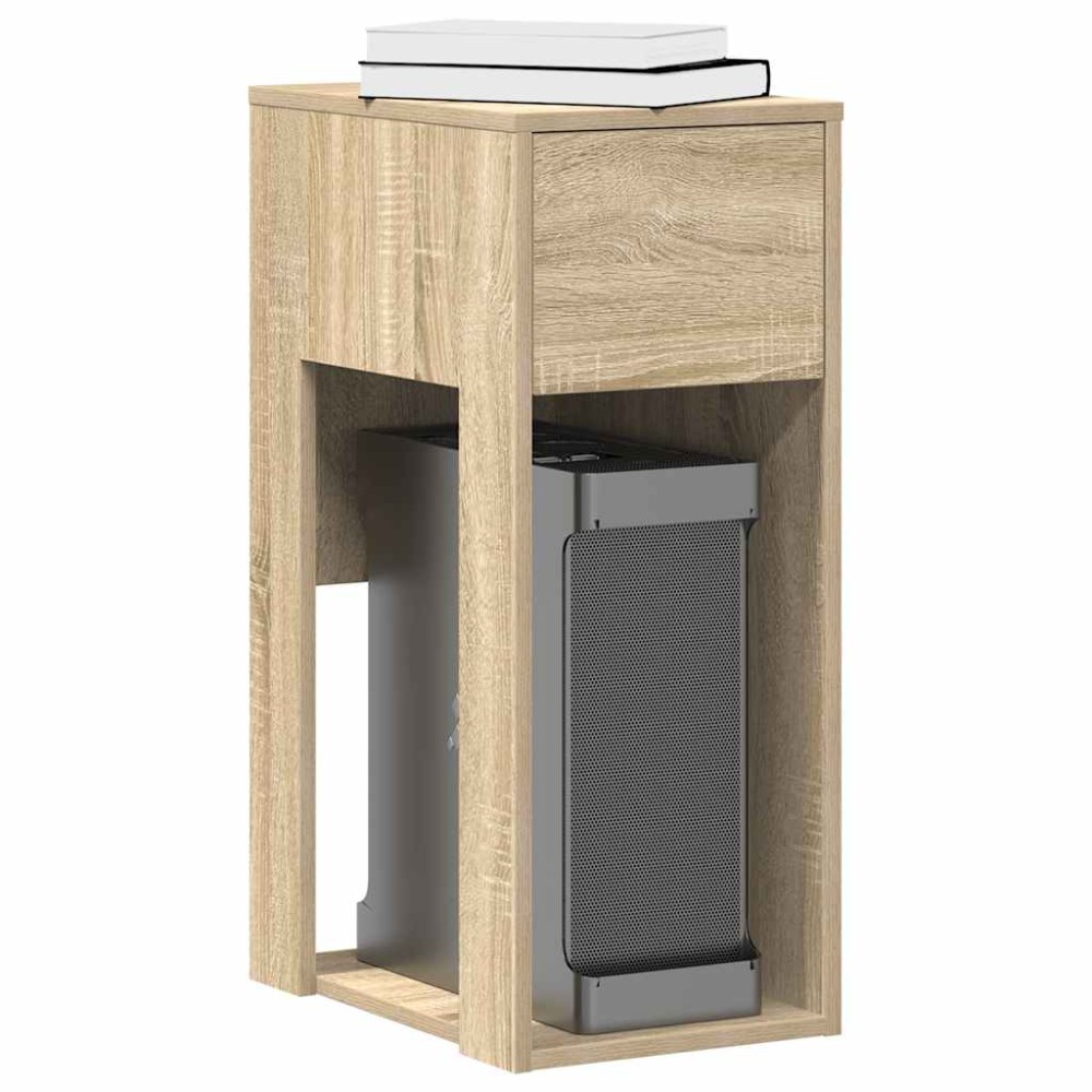 vidaXL Πύργος υπολογιστών με συρτάρι Δρυς sonoma 30x44x74cm 1 τεμ.
