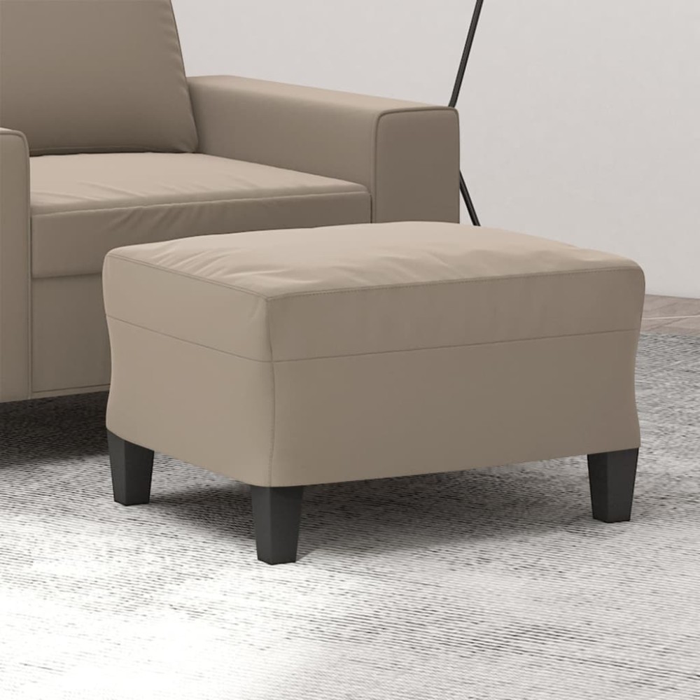 vidaXL Υποπόδιο Taupe 60x50x41cm από Ύφασμα Μικροϊνών 1 τεμ.