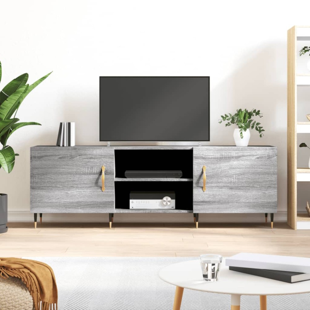 vidaXL Έπιπλο Τηλεόρασης Γκρι Sonoma 150x30x50cm από Επεξεργ. Ξύλο
