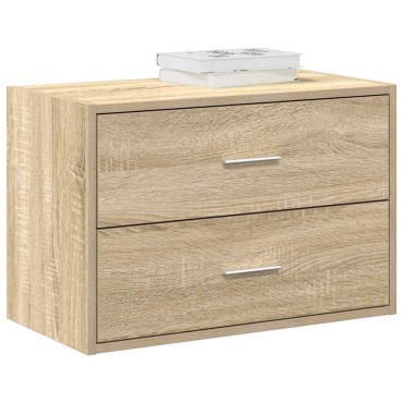 vidaXL Ντουλάπι με 2 συρτάρια Sonoma Δρυς 60x31x40cm από Επεξ. Ξύλο 1 τεμ.