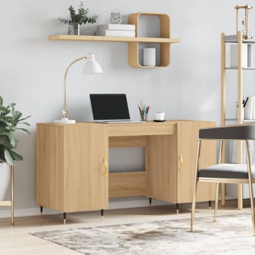 vidaXL Γραφείο Sonoma Δρυς 140x50x75cm από Επεξεργασμένο Ξύλο 1 τεμ.