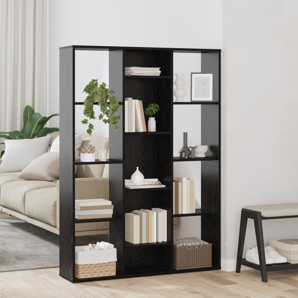 vidaXL Διαχωριστικό Δωματίου Μαύρη Οξυά 100x24x140cm 1 τεμ.