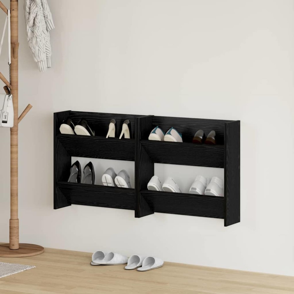vidaXL Ντουλάπα Παπουτσιών 2 τμχ. 60x18x60cm Επεξεργασμένο Ξύλο