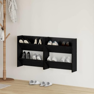 vidaXL Ντουλάπα Παπουτσιών 2 τμχ. 60x18x60cm Επεξεργασμένο Ξύλο