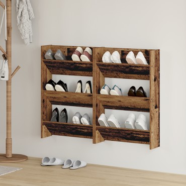 vidaXL Ντουλάπα Παπουτσιών 2 τμχ. 60x18x90cm Επεξεργασμένο Ξύλο