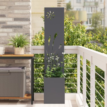 vidaXL Οθόνη Ιδιωτικότητας Κήπου Ανθρακί 32 x 32 x 150 εκ