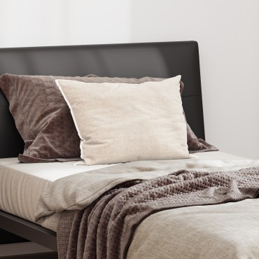 vidaXL Μαξιλάρι με μαξιλάρι Λευκό 40 x 60 cm Φτερό