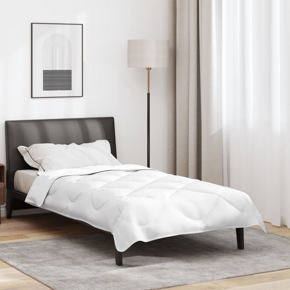 vidaXL Χειμερινό Παπλωματοθήκη Λευκό 200 x 155 x 5 εκ. Πολυεστέρας