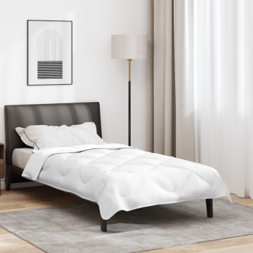 vidaXL Χειμερινό Παπλωματοθήκη Λευκό 220 x 135 x 5 εκ. Πολυεστέρας