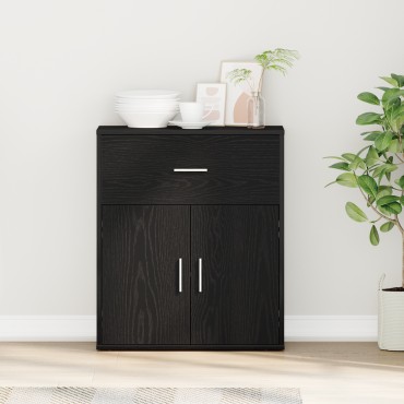 vidaXL Πλαϊνό γραφείο Μαύρη Οξυά 60x31x70cm Επεξεργασμένο ξύλο 1 τεμ.