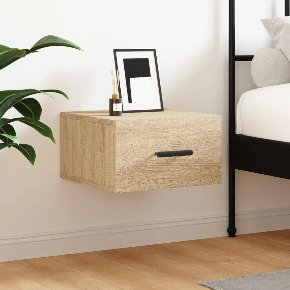 vidaXL Κομοδίνα Επιτοίχια Sonoma Δρυς 35x35x20cm