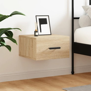 vidaXL Κομοδίνα Επιτοίχια Sonoma Δρυς 35x35x20cm