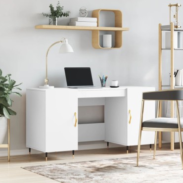vidaXL Γραφείο Λευκό 140x50x75cm από Επεξεργασμένο Ξύλο 1 τεμ.