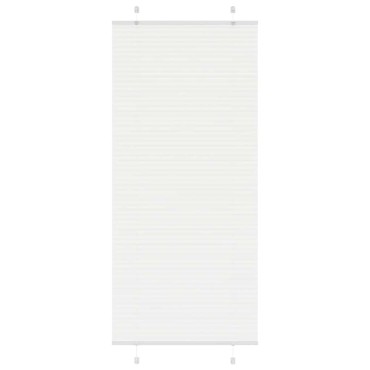 vidaXL Πλισέ περσίδα Λευκό 90x200 cm Πλάτος υφάσματος 89,4 cm