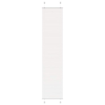 vidaXL Πλισέ περσίδα Λευκό 50x200 cm Πλάτος υφάσματος 49,4 cm