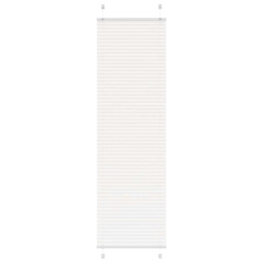vidaXL Πλισέ περσίδα Λευκό 55x200 cm Πλάτος υφάσματος 54,4 cm
