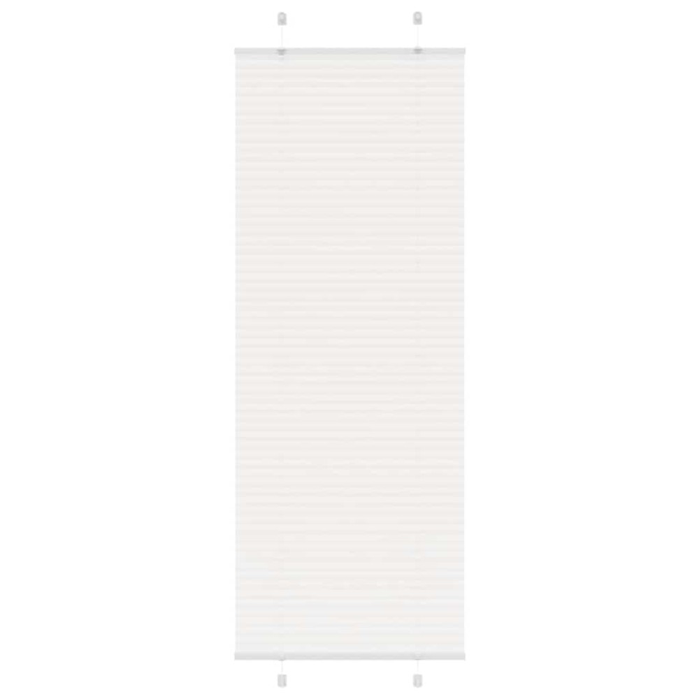 vidaXL Πλισέ περσίδα Λευκό 70x200 cm Πλάτος υφάσματος 69,4 cm
