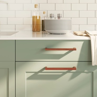 vidaXL Λαβές Ντουλαπιών 20 τεμ. Μπρονζέ 192 χιλ. από Ανοξείδωτο Ατσάλι